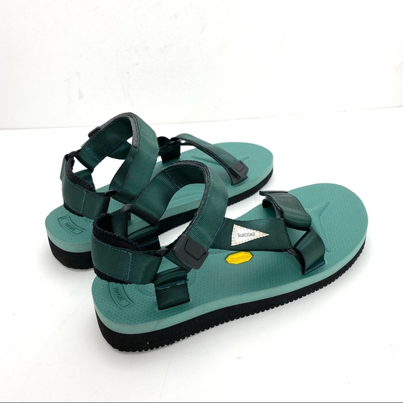 SUICOKE Rare Depa CAB Strap Sandal in Teal Green - Picture 4 of 11